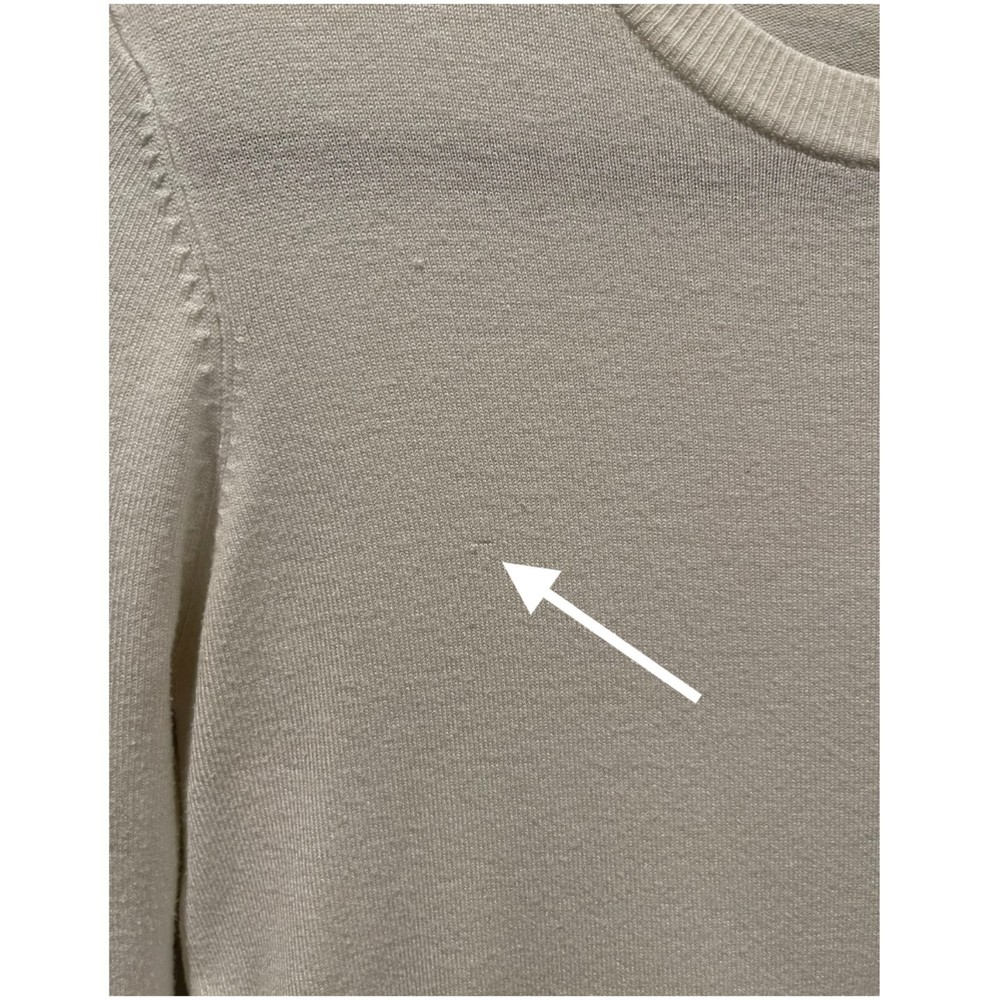 ZARA Antique White Long Sleeve Knit Sweatshirt - Picture 6 of 6